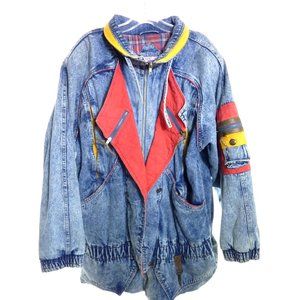 Vintage 80's Denim Jean Jacket Large